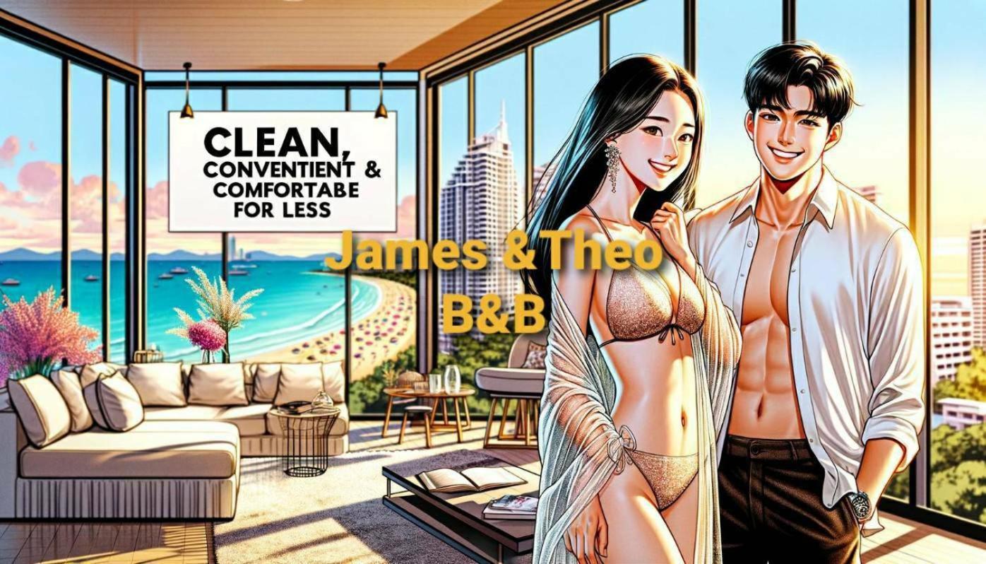 Base Central Pattaya Long Balcony King-Bed With Infinity Pool & Free Netflix! Exterior foto